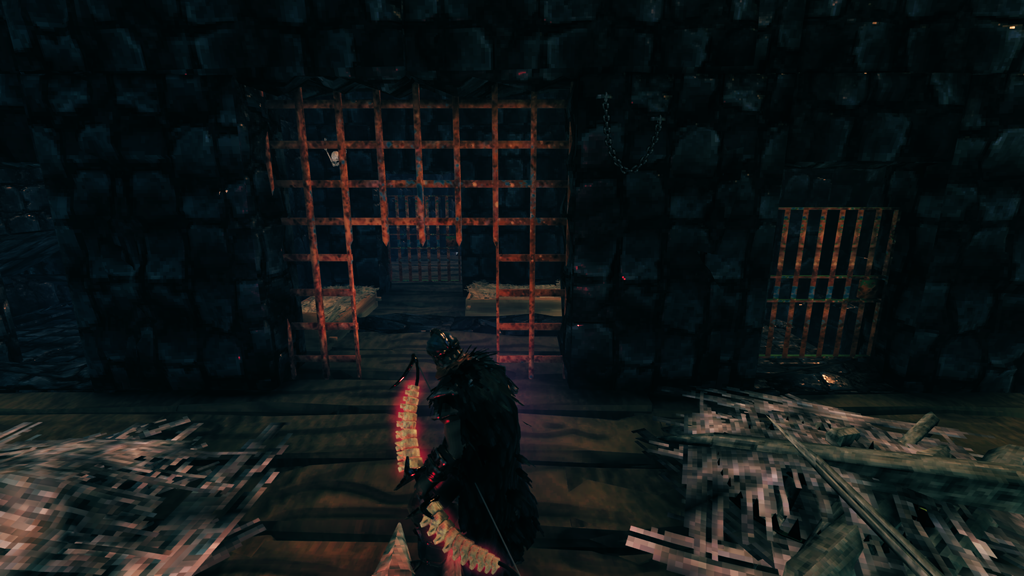 封じられた塔内部