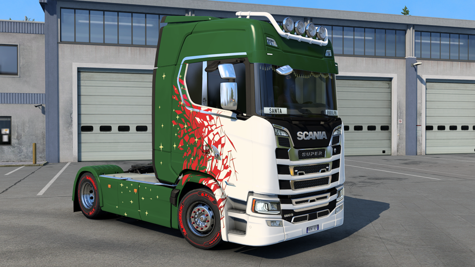 おニューのスカニア